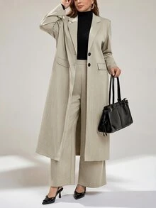 Auralis Plus Size Suit Sets - Aprikot - View 6