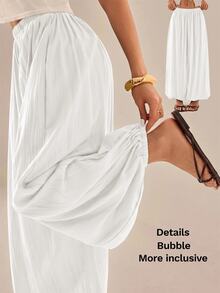 SHEIN PETITE Women Pants - White - View 1