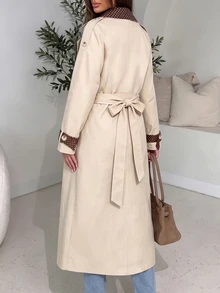 Breezaya Women Trench Coats - Apricot - View 2