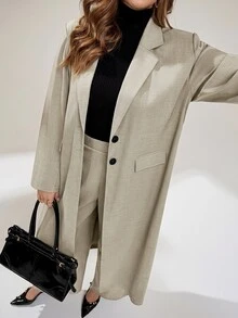 Auralis Plus Size Suit Sets - Aprikot - View 1