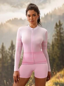 Exploreva Peach Mist - Women's Short Sleeve Cycling Jersey - Pink - View 3