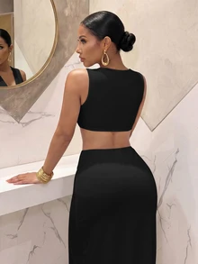 Slaydiva Women Maxi Dresses - Black - View 6