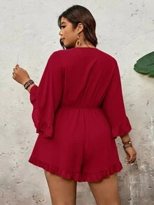 SHEIN VCAY Monos Talla Grande - Rojo - Ver 2