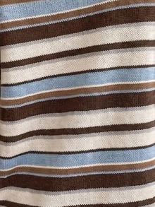 SHEIN LUNE Suéter de hombros caídos con patrón a rayas - Multicolor - Ver 6