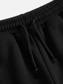 Tween Girl Knit Light Gray Loose Casual Versatile Drawstring Pocket Wide Leg Sweatpants - Multicolor - View 7