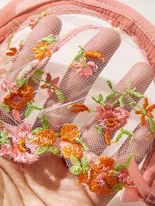 SHEIN 粉色浪漫可愛性感內衣套裝 2件組 - 彩色 - 查看 6