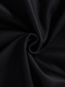 SHEIN Coolqubz 青少年男孩 2件組哥德字母與圖案印花運動衫與長褲套裝，青少年男孩純黑色秋冬運動服，秋季穿搭，秋季服飾 - 黑色 - 查看 5