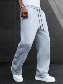SLATEMANN Pantalones Joggers para Hombre - Gris - Ver 6