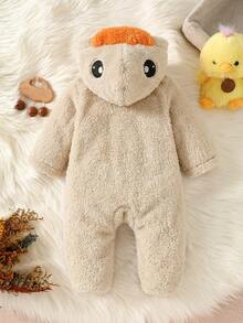 SHEIN Newborn Baby Jumpsuits - Apricot - View 2