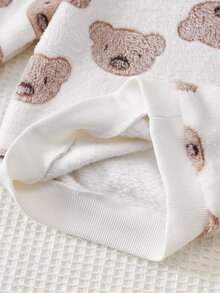 Cozy Pixies ملابس رياضية للأطفال الصبيان بطبعة الدب & بنطال رياضي - متعدد الألوان - مشاهدة 8