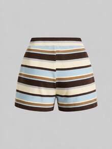 Lavishia Block Striped Tank Top & Shorts - Multicolor - View 7