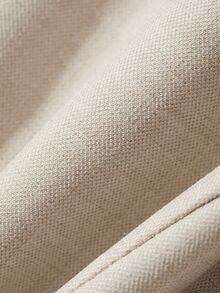 DAZY Women's Solid Color Single-Breasted Ruffle Hem Elegant Blouse Fall - Apricot - View 9