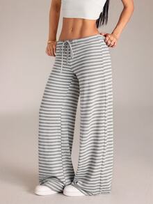 SHEIN PETITE Women Pants - Dark Grey - View 5