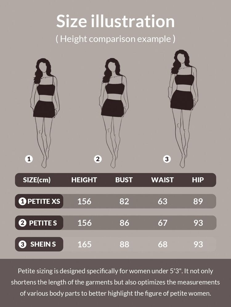 SHEIN PETITE Women Pants - Camel - View 7
