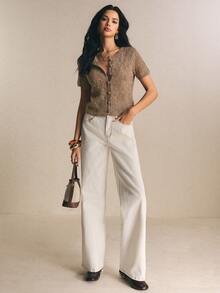 Poéselle Women Knit Tops - Khaki - View 6