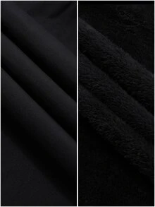 Manfinity Homme Men Teddy Lined Hooded Jacket - Black - View 8