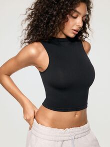 SHAPORA Women Undershirt Tops - Black - View 5