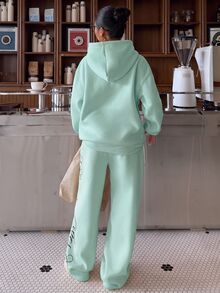 Muchica Women Two-Piece Outfits - Teal Blue - View 2