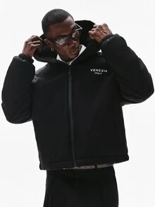STYNVO Men Winter Coats - Black - View 1