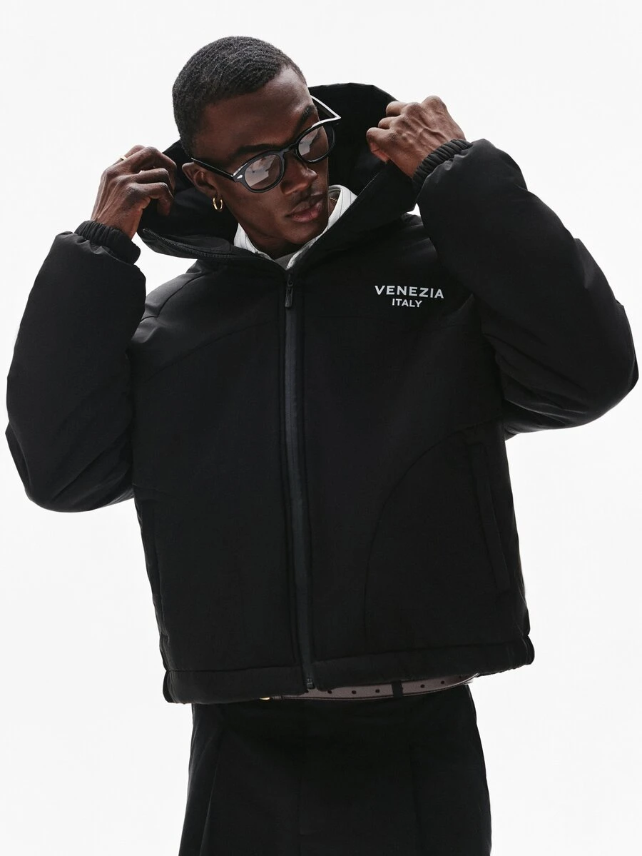 STYNVO Men Winter Coats - Black - View 1