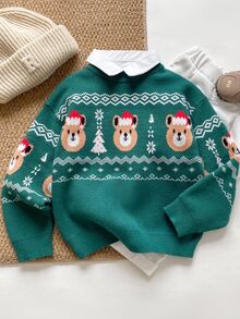PrepCrw Young Boys Sweaters - Dark Green - View 7