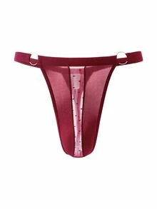 DrisQ DrisQ Men's Lace Patchwork Satin Thong 3-Pack - Multicolor - View 7