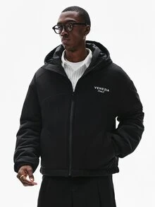 STYNVO Men Winter Coats - Black - View 3