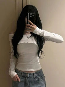 DAZY Camisetas de Mujer - Blanco - Ver 9