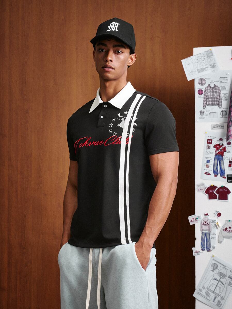 TOKVUE Men Polo Shirts - Black - View 1