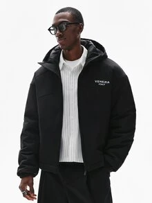 STYNVO Men Winter Coats - Black - View 5