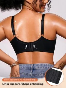 Bareli Dear Plus Size Bras & Bralettes - Black - View 2