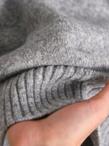 CosyJoli Plus Argyle Pattern Drop Shoulder Sweater - Grey - View 7