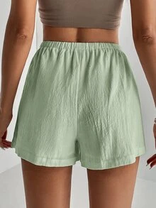 SHEIN Tall 女士短褲 - 薄荷綠 - 查看 2