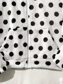 SHEIN Tween Girl Tween Girl Fleece Hooded Zip-Up Jacket For Autumn/Winter, Suitable For Outdoor And Back - White - View 6