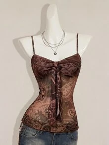 SHEIN ICON 女士背心 - 棕色 - 查看 7