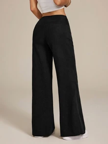 SHEIN PETITE Women Pants - Hitam - View 2