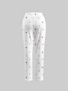 TaskEZ 1pc Cartoon Graphic Scrubber & 1pc Pants - Multicolor - View 5