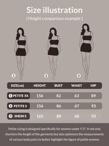 SHEIN PETITE Women Pants - Dark Grey - View 7