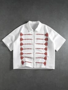 ROMWE MEN Men Shirts - Grey - View 8