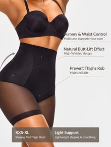SHAPORA Bawahan Korset Wanita - Hitam - View 3