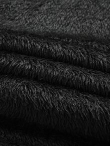 Manfinity Homme Men Solid Thermal Hooded Longline Padded Coat - Black - View 8