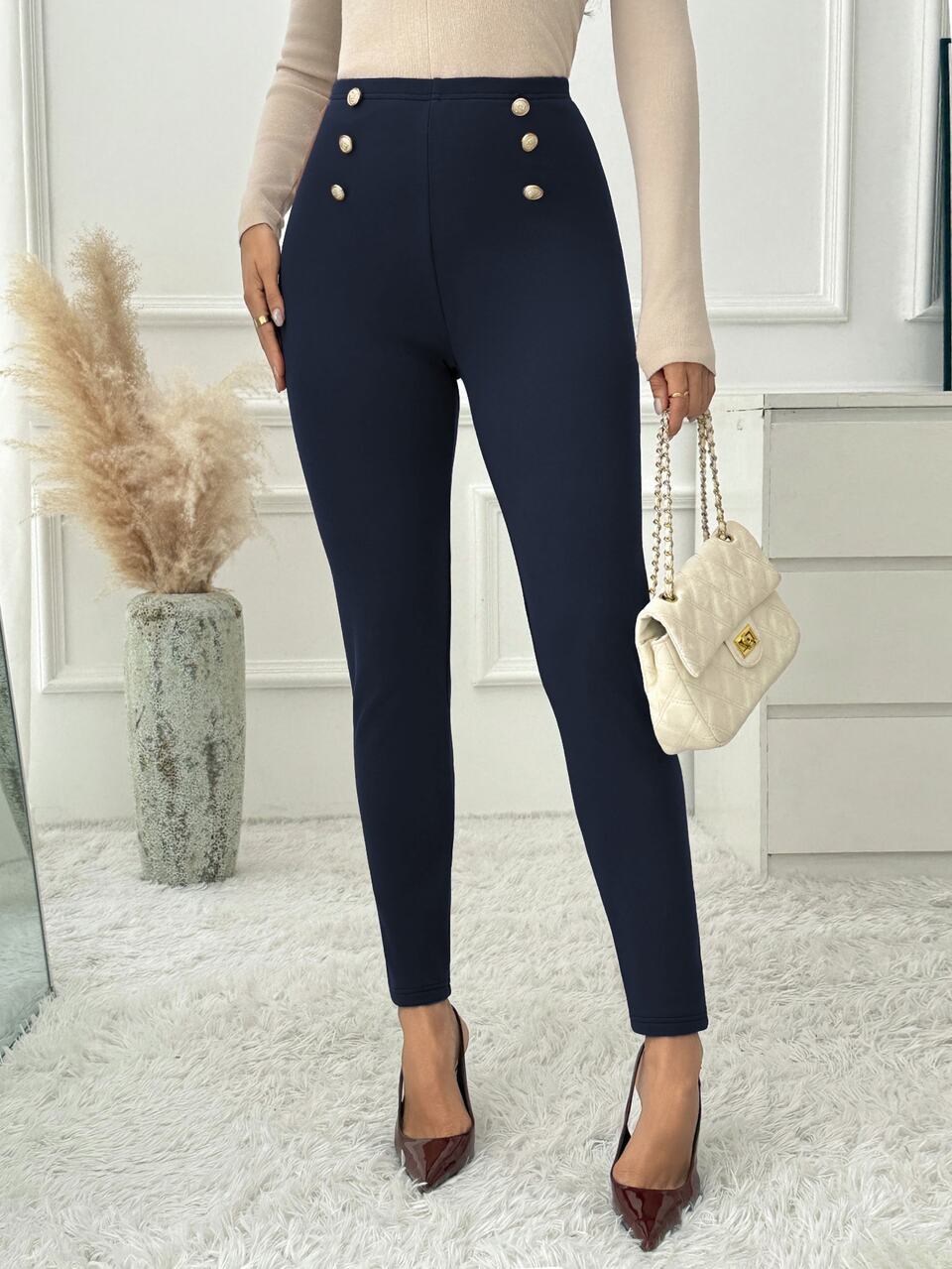 Women's Autumn/Winter Versatile Thermal Lined Leggings