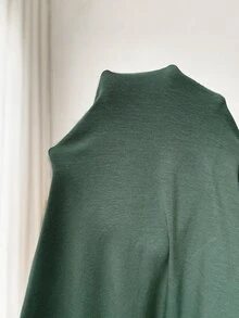 Plussiva ملابس علوية رضاعة للأمومة بمقاس كبير مطبوعة بحروف - أخضر - مشاهدة 7