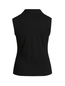 SHEIN Velisys 2件組女款領口半拉鍊無袖 Polo 衫，側開衩戶外健身瑜伽運動上衣 - 彩色 - 查看 2