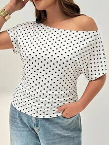 Shapeblank Plus Size T-Shirts - Multicolor - View 3