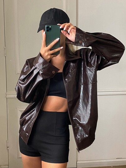 Livesso Women's Autumn Fashion Vintage Jacket