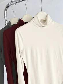 SHEIN BASICS 3件組女款T恤 - 彩色 - 查看 6
