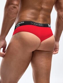 DrisQ DrisQ Men's Letter Waistband Casual Thong Underwear (5-Piece Set) - Multicolor - View 2
