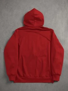 STYNVO Men Zip-Up Hoodies - Red - View 2