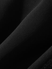 DAZY Solid Color Seamless Wavy Edge Padded Bra With Slight Push-Up For Women, Strapless - Black - View 8